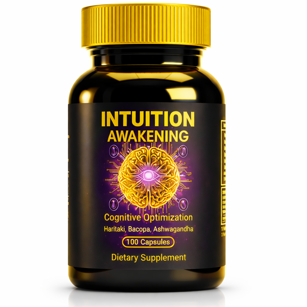 Intuition Awakening natural supplement with Himalayan haritaki herb for mental clarity and calm focus