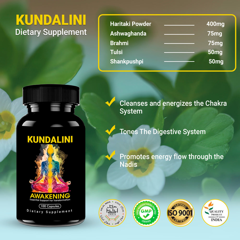 
                  
                    Kailash Herbals Kundalini Awakening Herbal Supplement, 100 Capsules
                  
                
