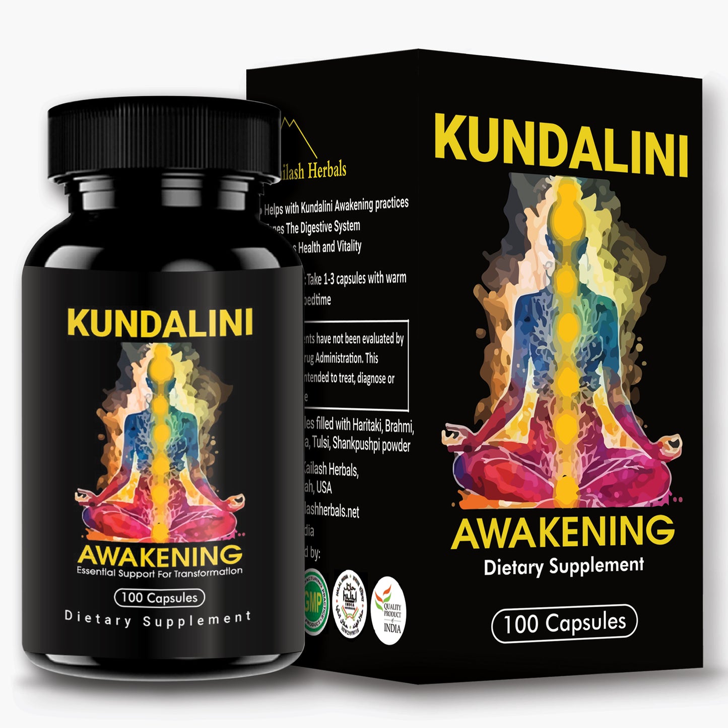
                  
                    Kailash Herbals Kundalini Awakening Herbal Supplement, 100 Capsules
                  
                