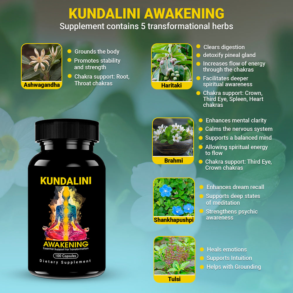
                  
                    Kailash Herbals Kundalini Awakening Herbal Supplement, 100 Capsules
                  
                