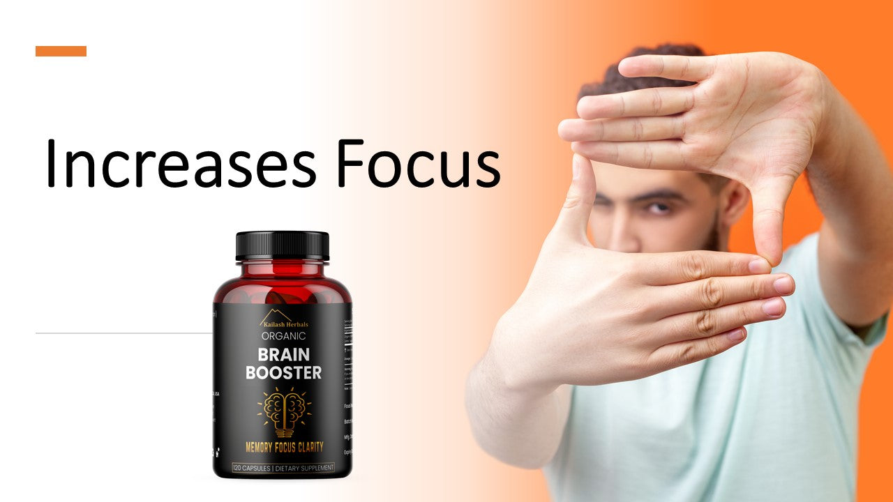 
                  
                    Organic Brain Booster, Nootropic Brain Supplement, Bacopa Monnieri/Brahmi, for Mental Sharpness, Focus, Memory, and Cognitive Wellness, 120 Capsules 500mg, 2 Month Supply
                  
                